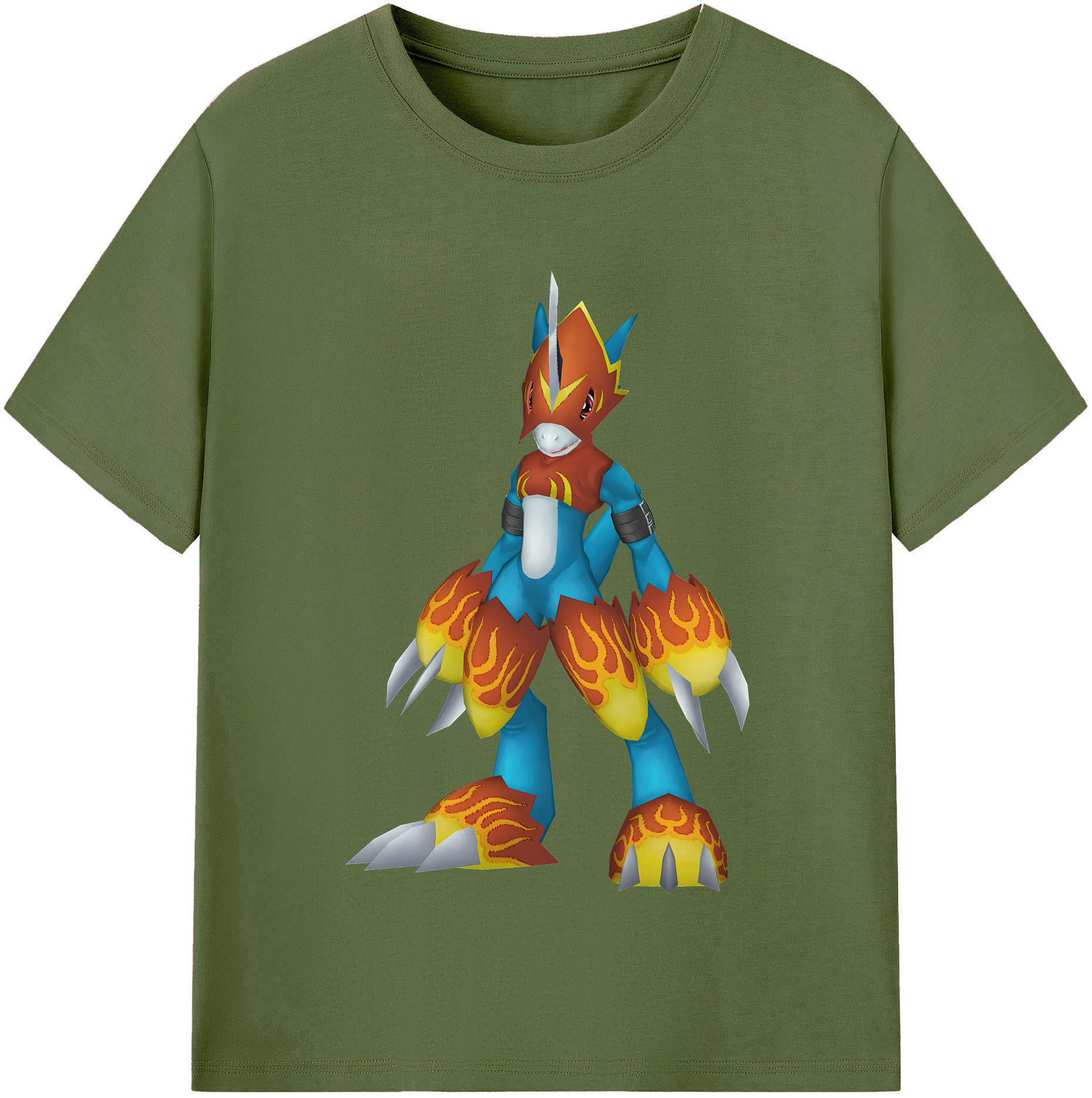 （画像用） Digimon デジタルモンスター/デジモン 綿100％半袖Tシャツ（フロントプリント）